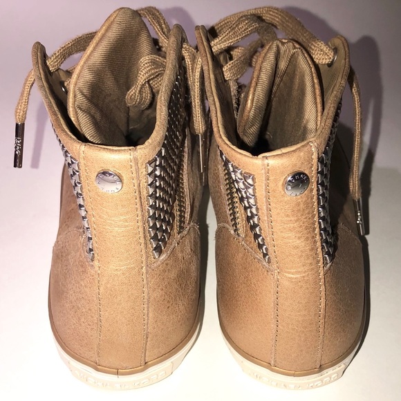 MICHAEL KORS LEATHER SNEAKERS - Picture 3 of 8